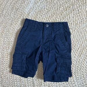 Gap kids navy blue cargo shorts pants 5 boy boys classic casual